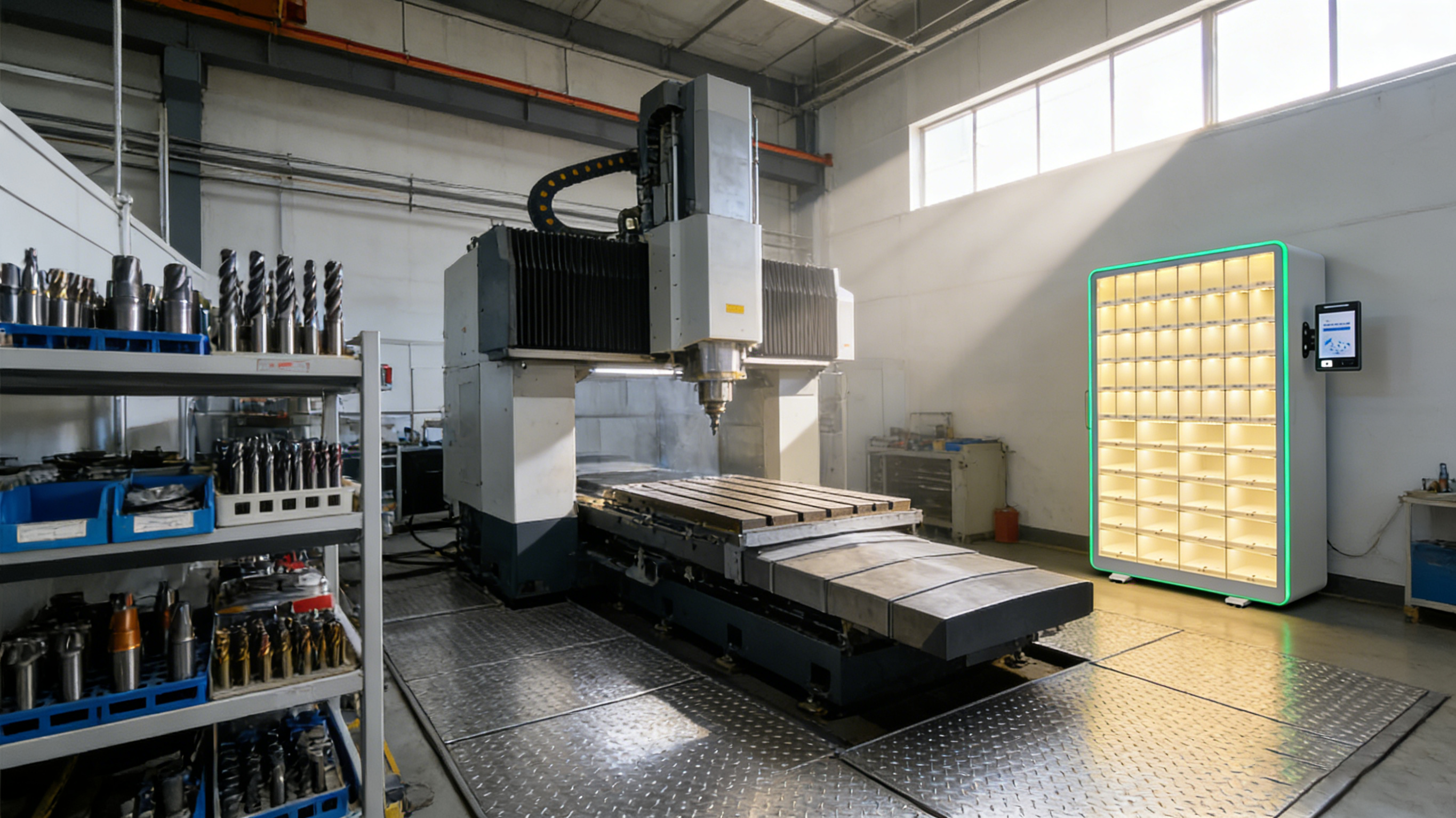 智能格口刀具管理柜在工厂CNC刀具和高值物料管理效果提升分析