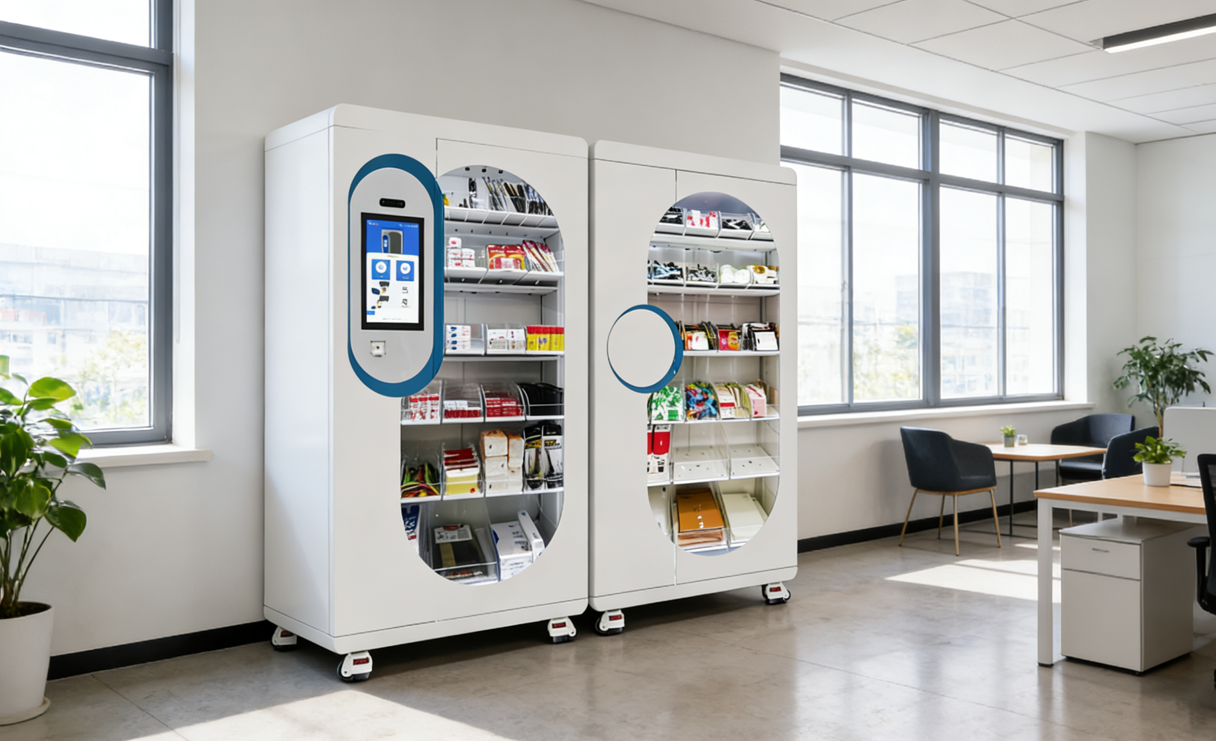 智能办公用品柜：企业行政耗材仓库管理